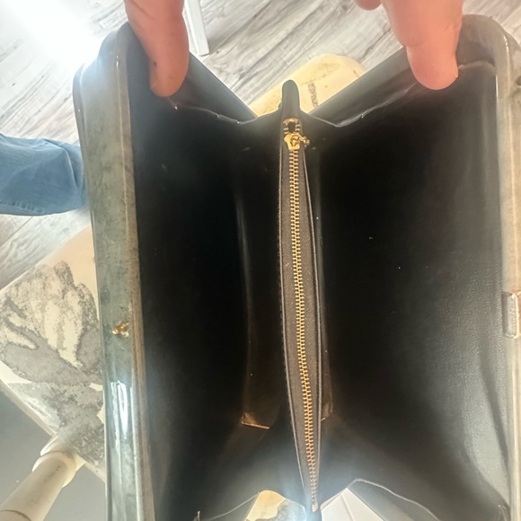 Verdi 1960s Gray Leather Vinyl Hand Bag - Picture 7 of 8